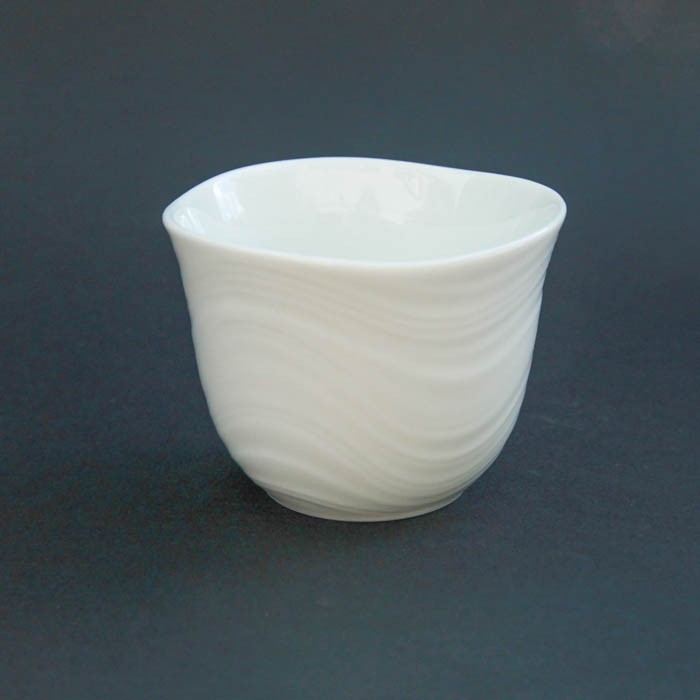 Tasse Porcelaine Japonaise Uranami Blanc