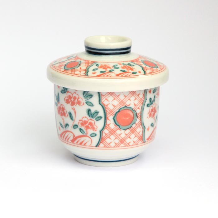 Tasse en porcelaine du Japon - Modèle Mushi Chawan Kaku