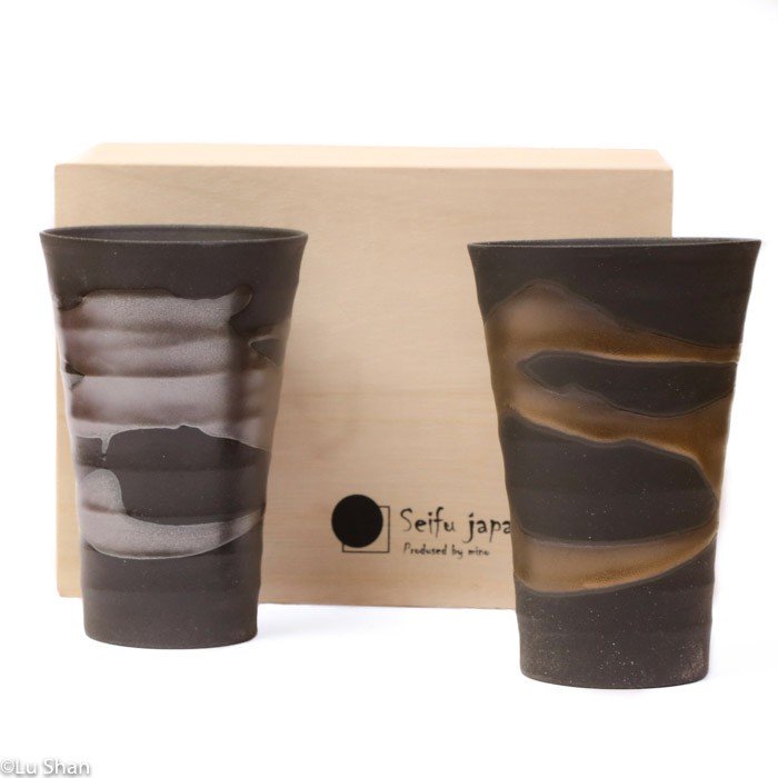 Set de Mug Japon - Céramique or et argent - Haiiro