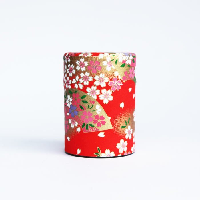 Boîtes à Thé Japon Papier Washi - Les exigeantes Sakura Rouge 40g