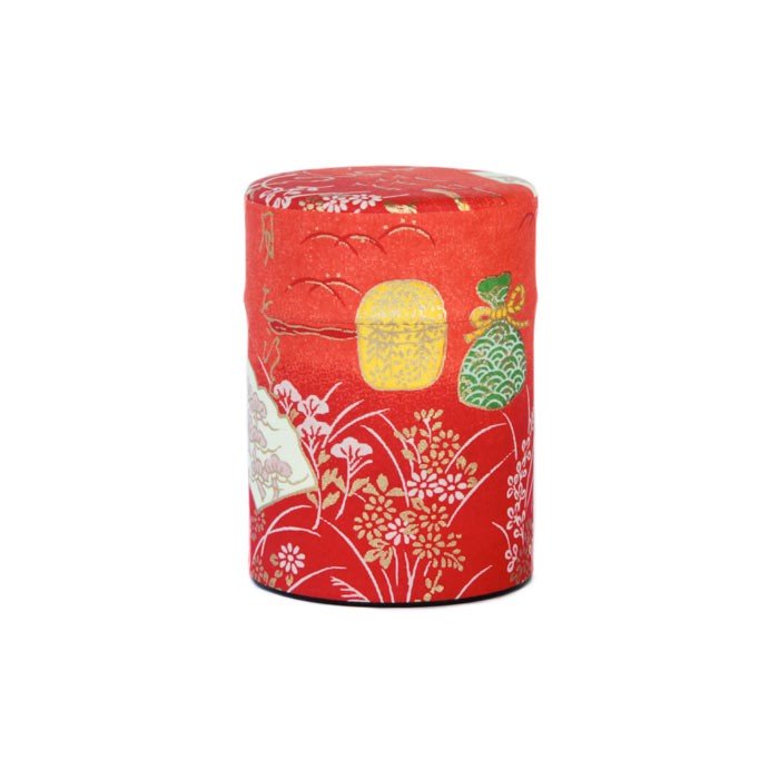 Boîtes à Thé Japon Papier Washi - Les exigeantes Balade Japonaise Orange 40g