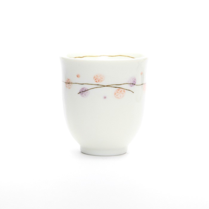 Tasse Japon Céramique - Hanatemari Rose et Violet