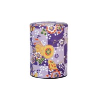 Boite à Thé Japon Papier Washi - Papillon Violet 40G