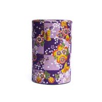 Boîte à Thé Japon Papier Washi - Les élégantes Papillon Violet 75g