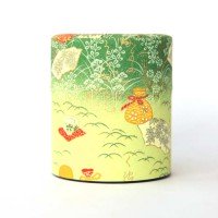 Boîte à Thé Japon Papier Washi - Les élégantes Balade Japonaise Verte 100G