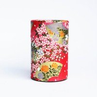 Boîte à Thé Japon Les élégantes - Papier Washi - Pivoine Rose 75 g