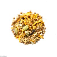 Mélange de plantes, romarin, rooïbos, lavande, gingembre, thé noir chinois Pu'erh, fenouil, réglisse et épices - Intemporelle