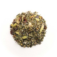 Mélange de plantes, romarin, rooïbos, lavande, gingembre, thé noir chinois Pu'erh, fenouil, réglisse et épices - Intemporelle