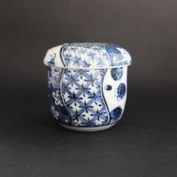 Bol Japon Porcelaine Mushi Chawan Shippo