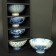 Coffret de 5 bols en porcelaine japonaise - Coffret Aoi
