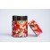 Boîte à Thé Japon Papier Washi - Les exigeantes 40g Furoshiki Rouge