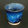 Bol japonais en céramique à fossettes - bleu foncé