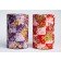 Boîte à Thé Japon Papier Washi - Les élégantes Papillon Violet et Rouge 75g